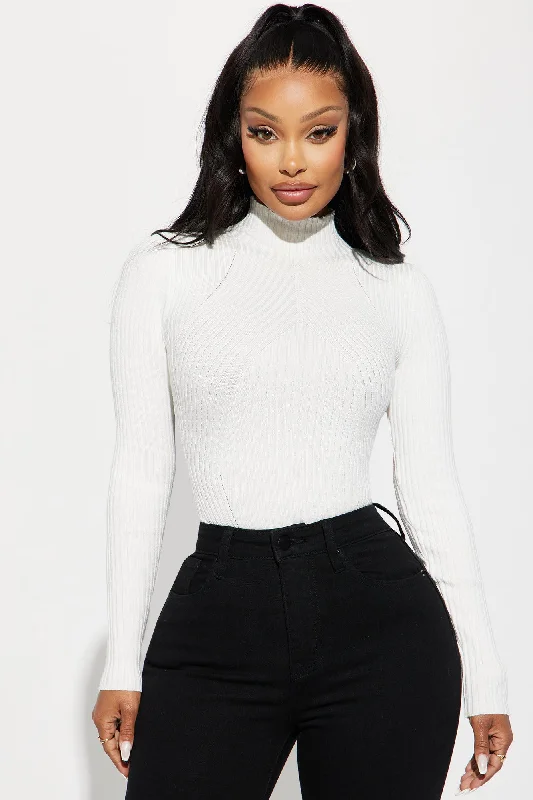 Erma Ribbed Sweater - Ivory