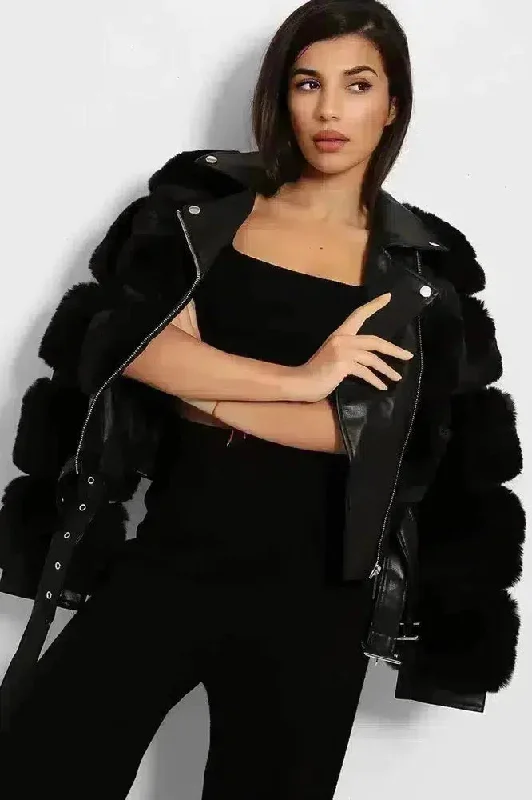 faux-fur-and-vegan-leather-double-belt-biker-jacket