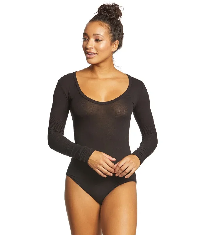 Free People Bodysuit Easy Peasy Black