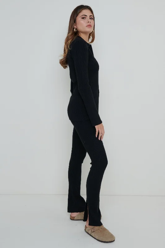 gigi-split-hem-knit-trousers-black