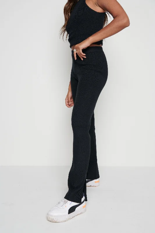 gigi-split-hem-knit-trousers-black