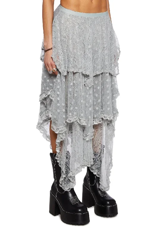 gray-handkercheif-hem-lace-mesh-pieced-maxi-skirt