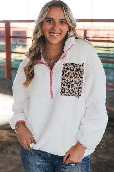 half-zip-leopard-contrast-long-sleeve-sweatshirt