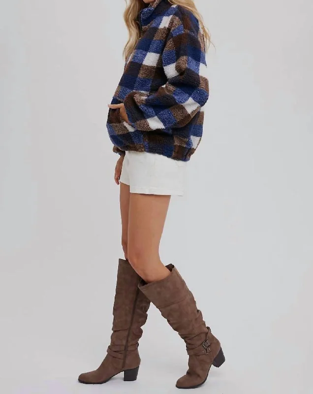 half-zip-sherpa-pullover-in-plaid-print