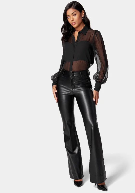 high-waist-flared-leg-vegan-leather-pant-black