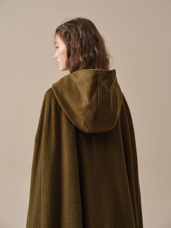 hooded-wool-cloak-coat-in-olive-maxi-hooded-wool-cloak-renaissance-cloak-witch-cloak-full-circle-cape-cloak-winter-coat-linennaive