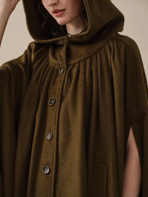 hooded-wool-cloak-coat-in-olive-maxi-hooded-wool-cloak-renaissance-cloak-witch-cloak-full-circle-cape-cloak-winter-coat-linennaive