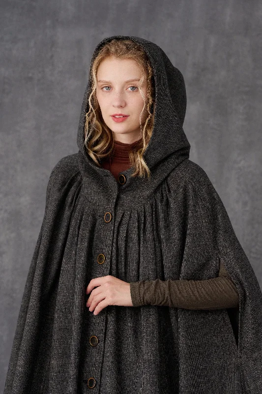 hooded-wool-cloak-coat-in-olive-maxi-hooded-wool-cloak-renaissance-cloak-witch-cloak-full-circle-cape-cloak-winter-coat-linennaive