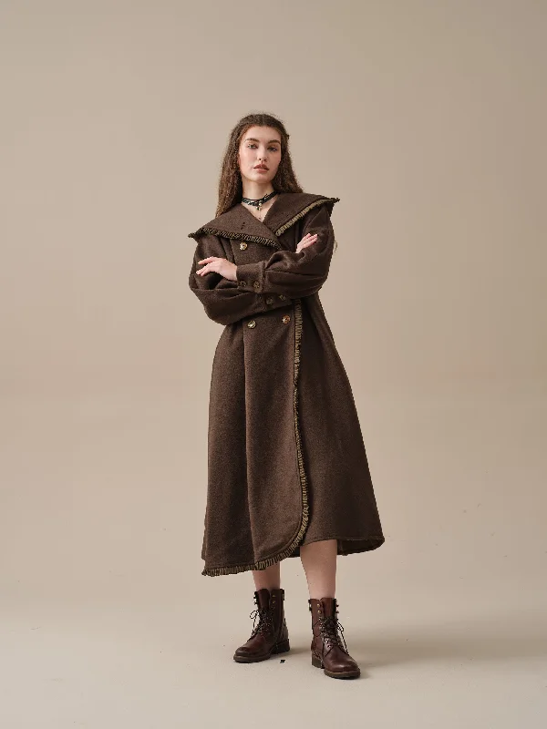 hooded-wool-coat-in-darkslategray-maxi-coat-elegant-coat-winter-coat-warm-coat-fit-and-flare-coat-linennaive