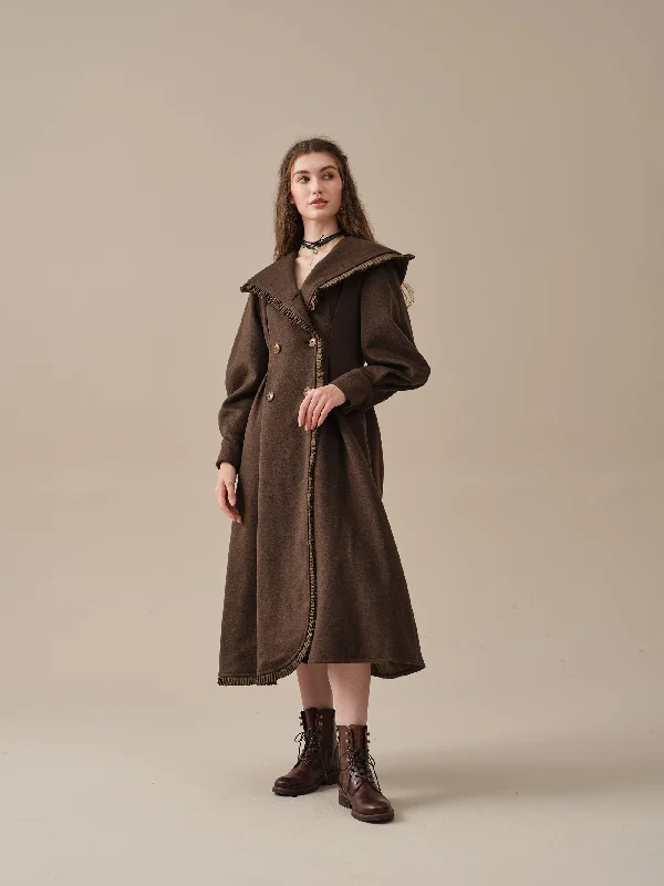 hooded-wool-coat-in-darkslategray-maxi-coat-elegant-coat-winter-coat-warm-coat-fit-and-flare-coat-linennaive