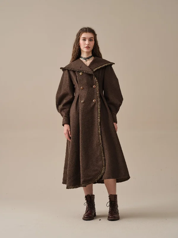 hooded-wool-coat-in-darkslategray-maxi-coat-elegant-coat-winter-coat-warm-coat-fit-and-flare-coat-linennaive