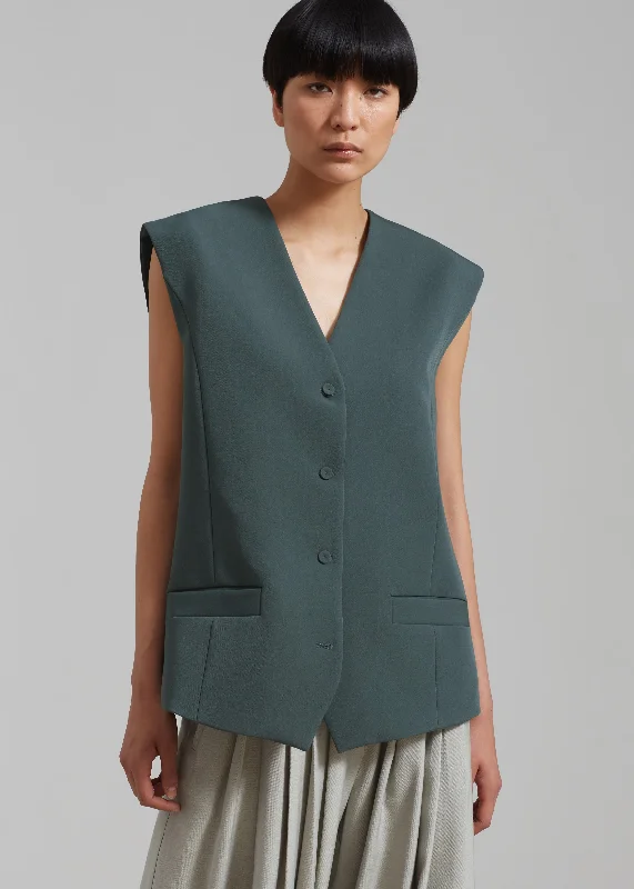 isla-oversized-vest-bottle-green