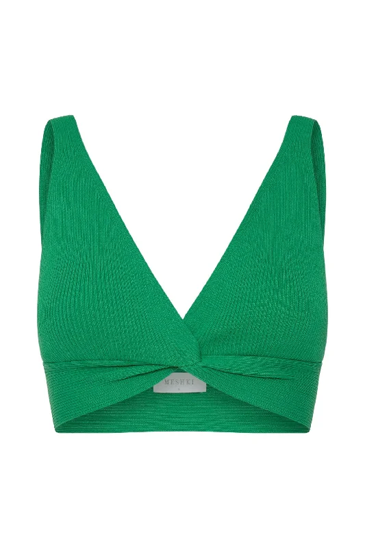 kaesha-twist-front-knit-top-green