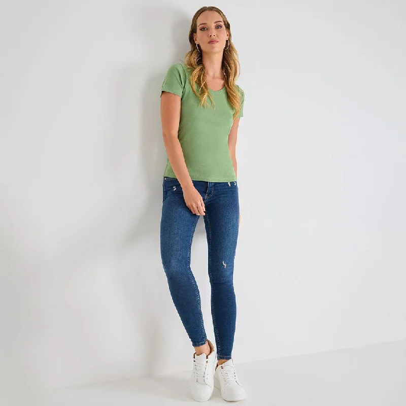 ladies-watercress-v-neck-t-shirt