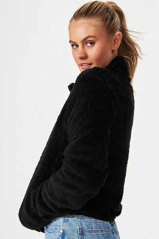 linea-fluffy-jacket-in-black