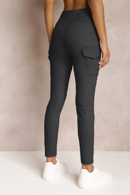 meadow-black-skinny-cargo-trousers