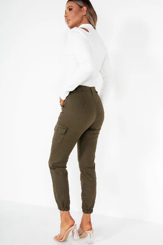 myla-khaki-cargo-trousers