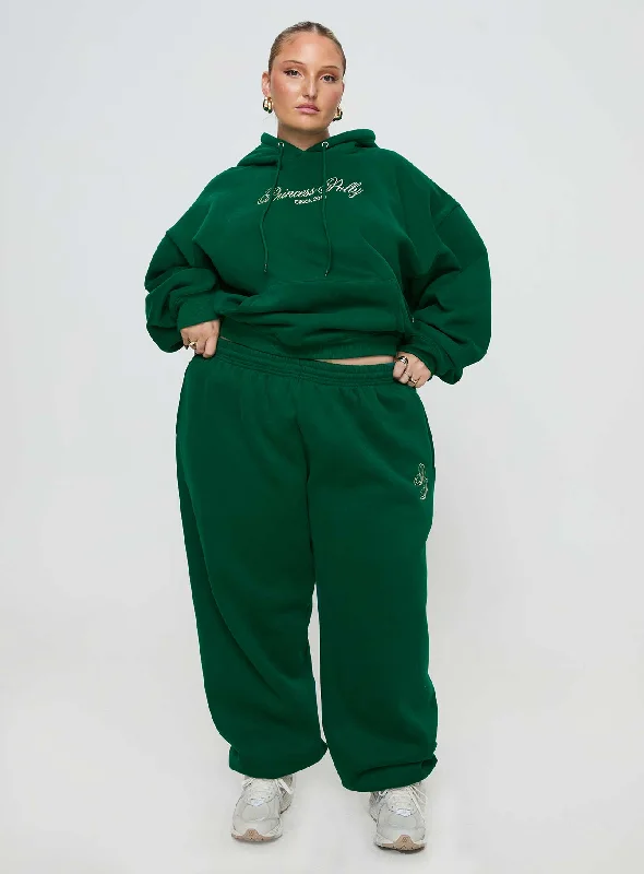 princess-polly-track-pants-script-green-ivory-curve