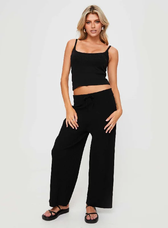 Talanie Knit Pants Black