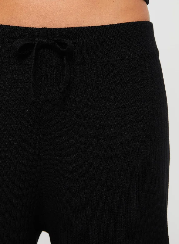 ribbed-tie-front-knit-pant-black