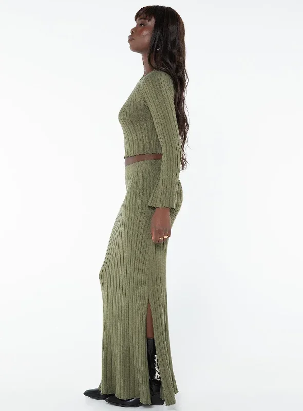 santorini-knit-maxi-skirt-green