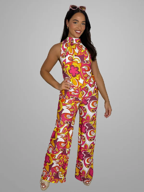 slinky-tie-halter-neck-vibrant-pattern-jumpsuit