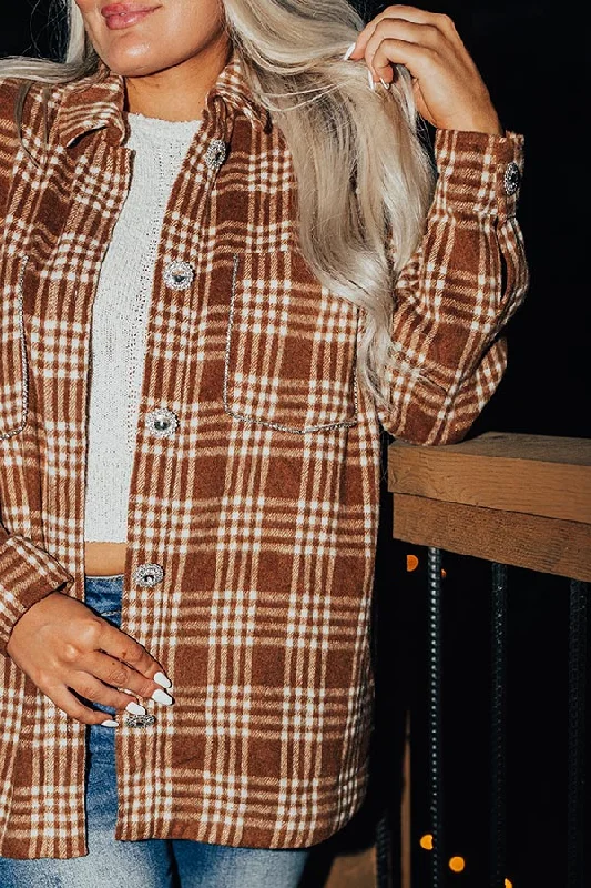 start-the-bonfire-embellished-plaid-jacket-in-chocolate