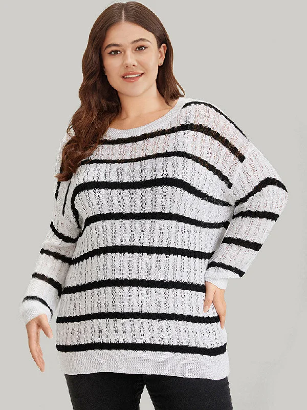 striped-cable-knit-drop-shoulder-pullover