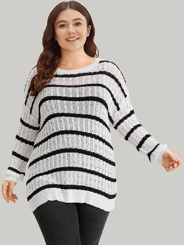 striped-cable-knit-drop-shoulder-pullover