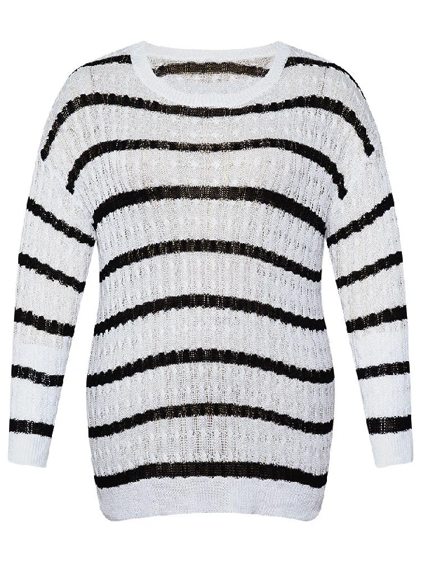 striped-cable-knit-drop-shoulder-pullover