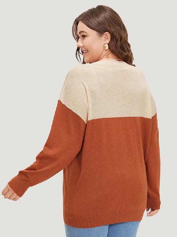 supersoft-essentials-colorblock-two-tone-patchwork-v-neck-pullover