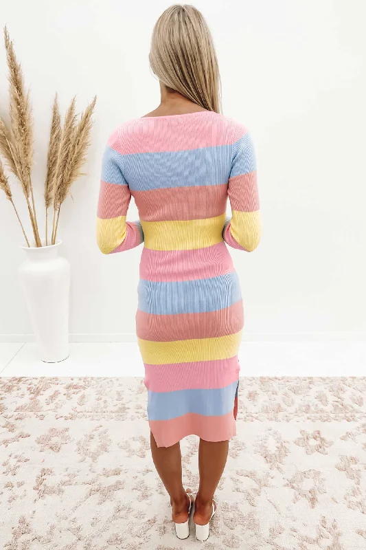 tara-knit-dress-pink-multi-stripe-multi-pattern