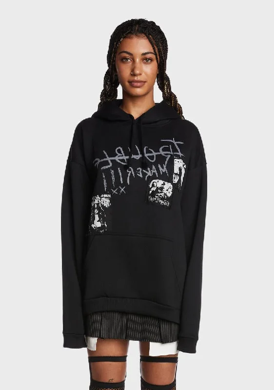 Troublemaker Patches Hoodie