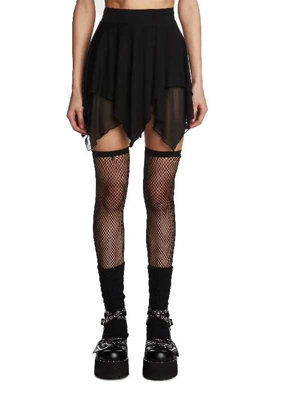 Wait For The Blackout Mini Skirt