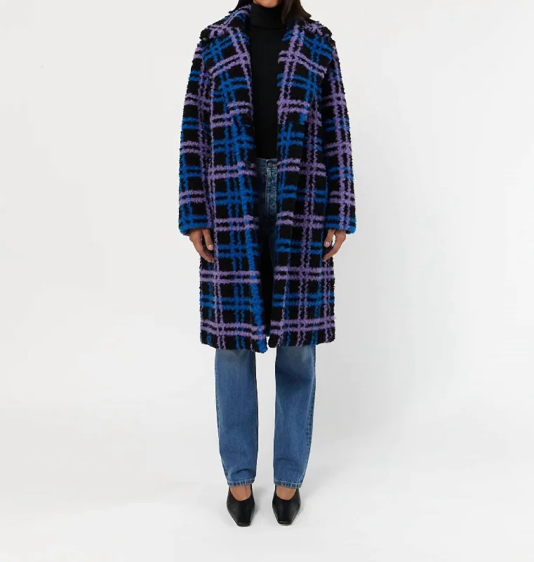 Women's Tikka Coat In Twilight Plaid