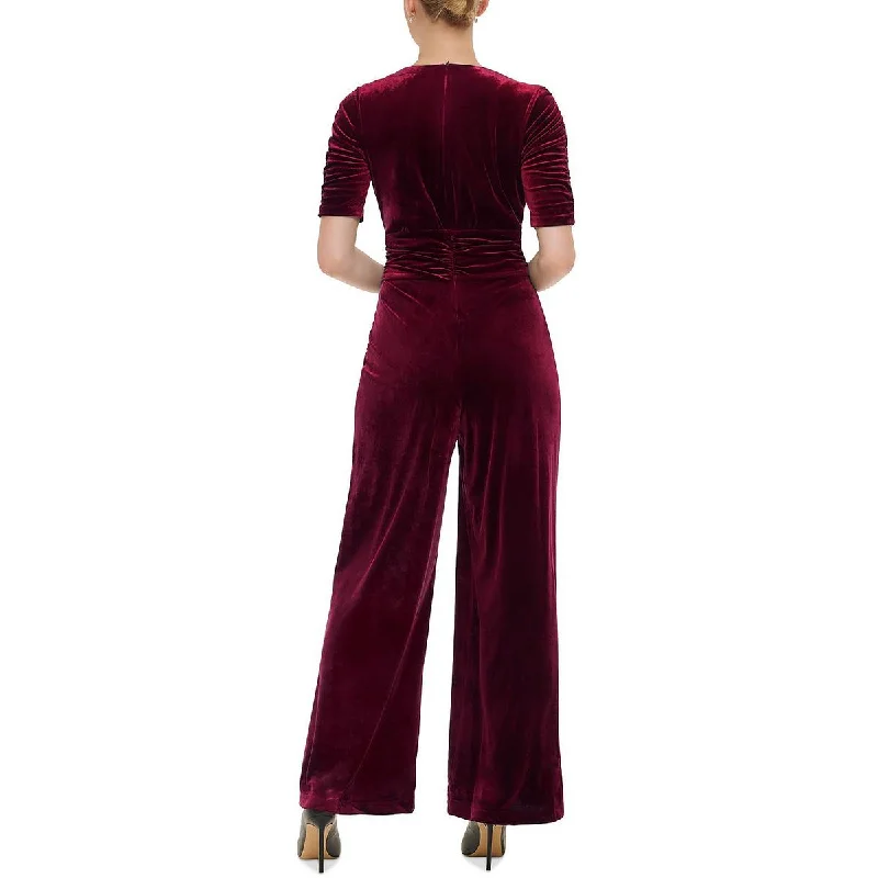 womens-velvet-knot-front-jumpsuit